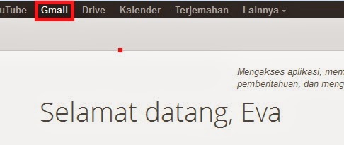 buka gmail untuk melihat email yang terkirim ke akun anda