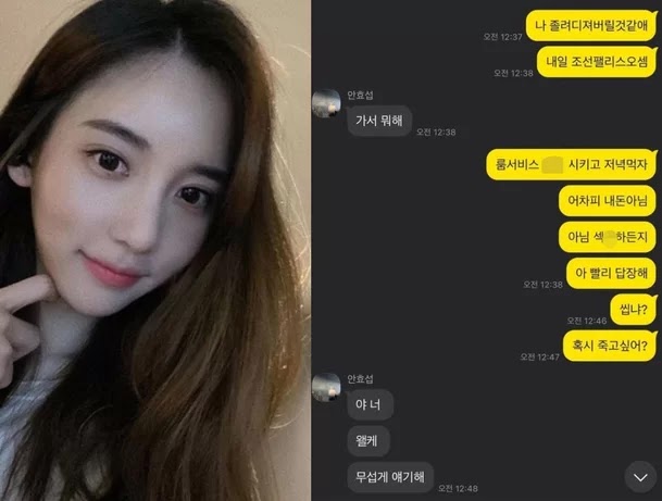 Han Seo Hee posts intimate Katalks with male actor and then backtracks !