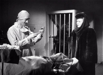 Walters (John Carradine) prepares for yet another dastardly operation