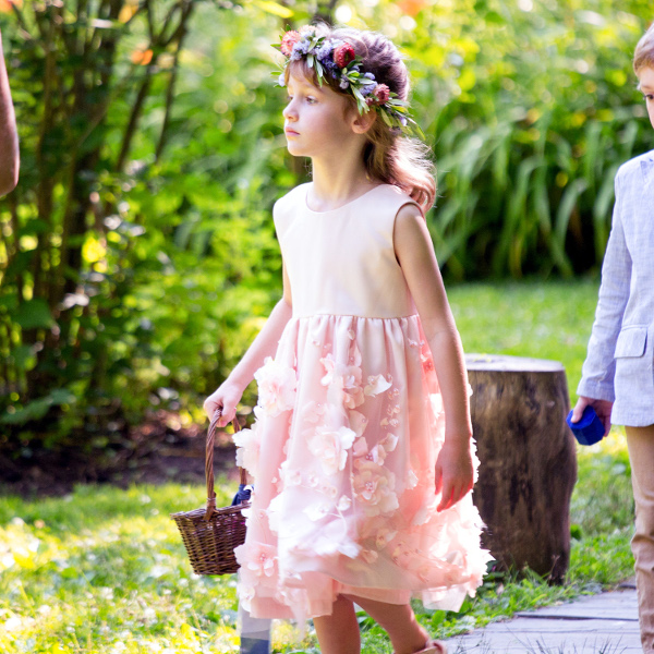 cozy birdhouse | flower girl dress