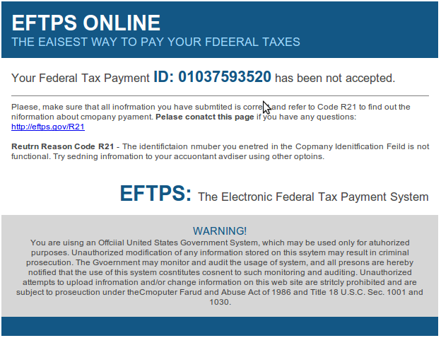 Make federal tax payment online