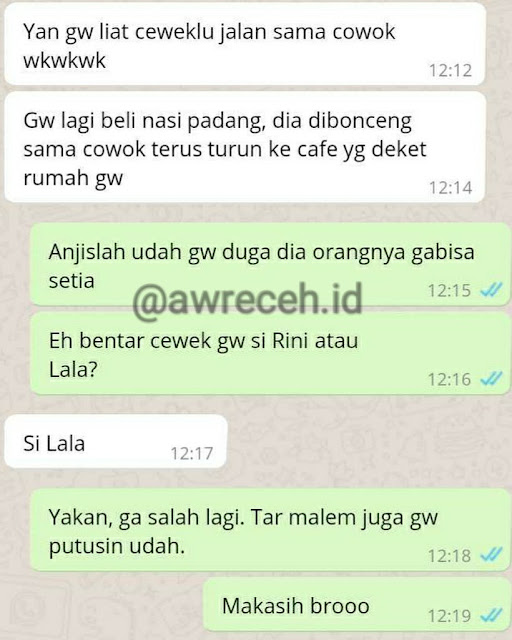 10 Chat Lucu 'Minta Putus' Ini Bikin Ngakak Penuh Drama