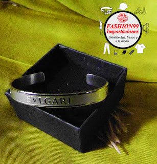 FASHION99 Importaciones -  Pulsera: en acero TITANIO BVLGARI