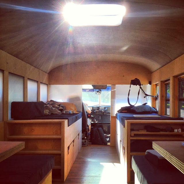 School Bus Converted into Mobile Home