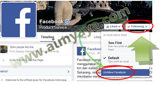 berita dari fanspage facebook yang di like Cara Menghentikan Tampilan Fanspage Facebook