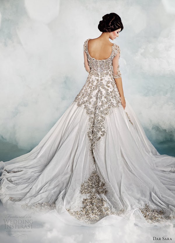 Breathtaking Bridal Wedding Gowns Embellished Detail 2014
