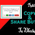 How to add copy and share buttons in blockquotes