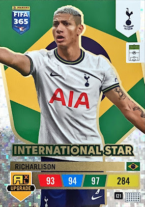 Richarlison 351 Star Card Panini Adrenalyn XL Foot FIFA 365 2022 New