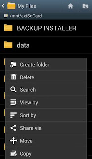 hide folder on android