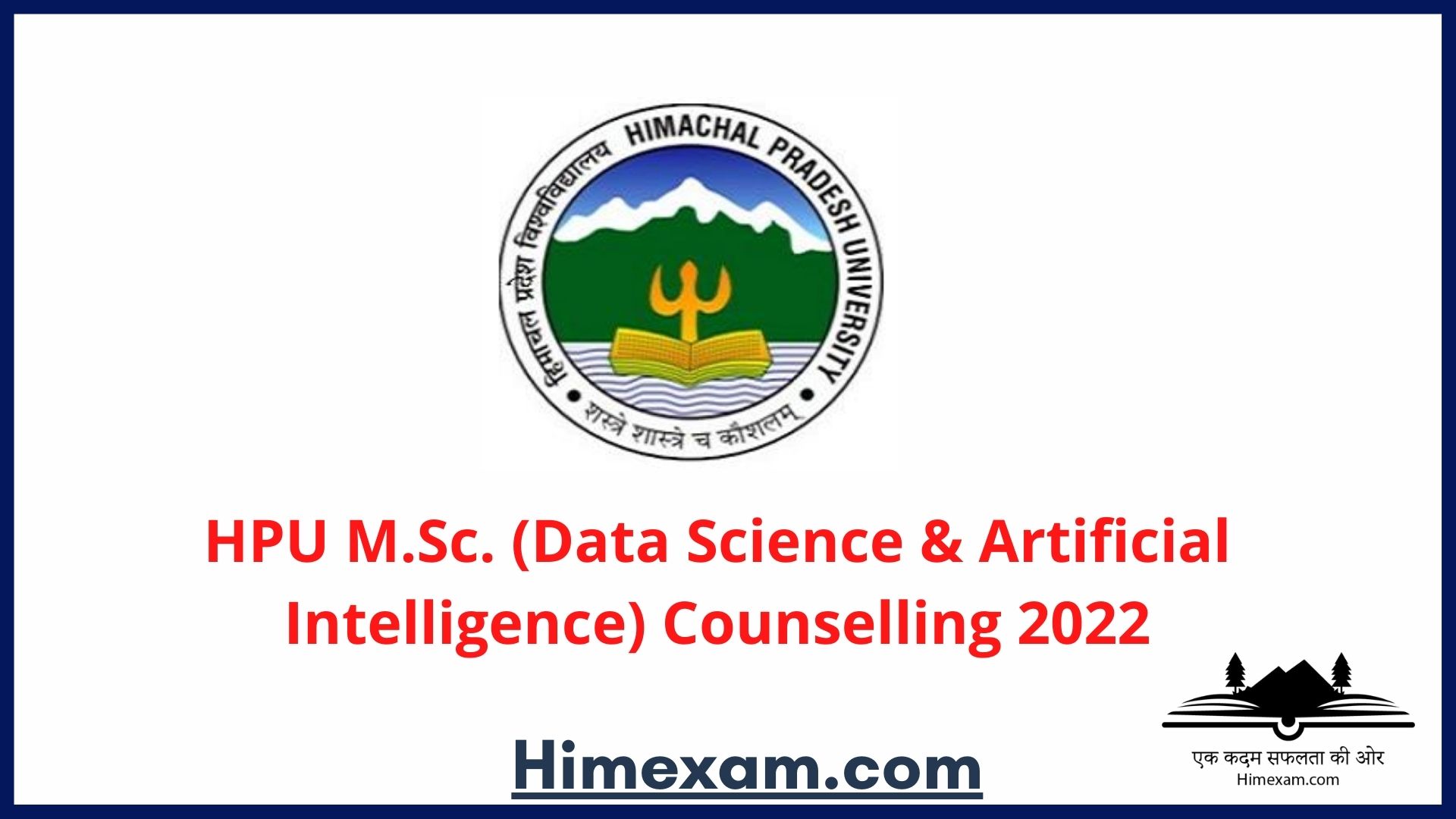 HPU M.Sc. (Data Science & Artificial Intelligence) Counselling 2022
