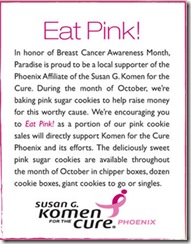 paradise bakery breast cancer awareness