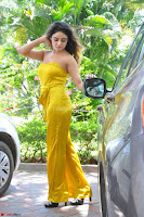 Sony Charishta In a Yellow Jump Suit Sleevelss Deep neck Beautiful Actress ~  Exclusive 024.jpg