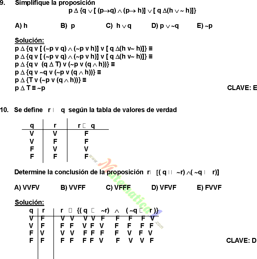 Logica Proposicional Ejercicios Resueltos De Nivel Preuniversitario Pdf Logica Proposicional Ejercicios Resueltos De Nivel Preuniversitario Pdf