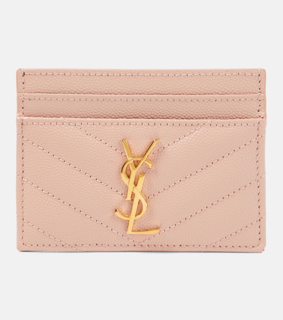 SAINT LAURENT Cassandre matelassé leather card holder