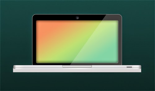 Designing a Open Laptop in Photoshop