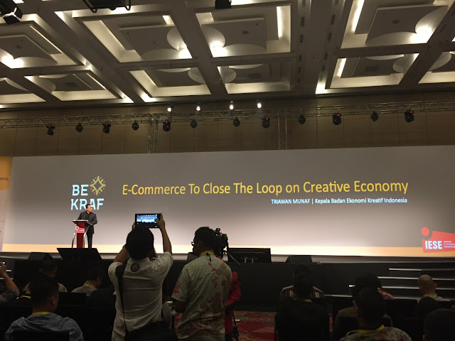 Sharing by Triawan Munaf, Head of Indonesian Agency for Creative Economy at IESE