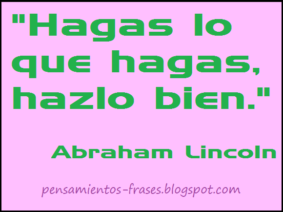 frases de Abraham Lincoln