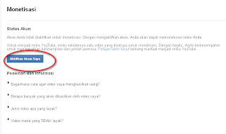 Cara Daftar Adsense Lewat Youtube