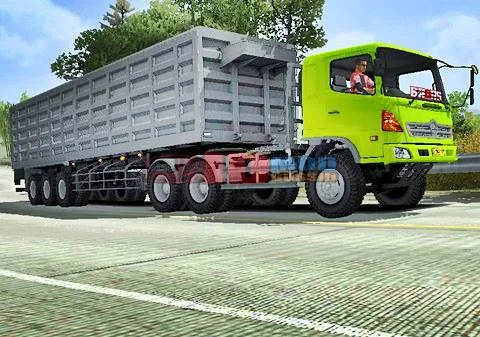 mod hino lohan 6x4ht dump trailer