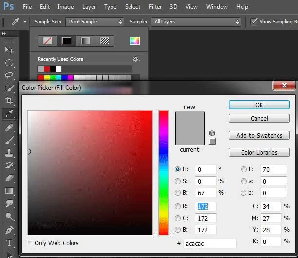 You can also choose a color from the Color Picker.
