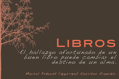 Meme de una cita de Marcel Prévost sobre los libros