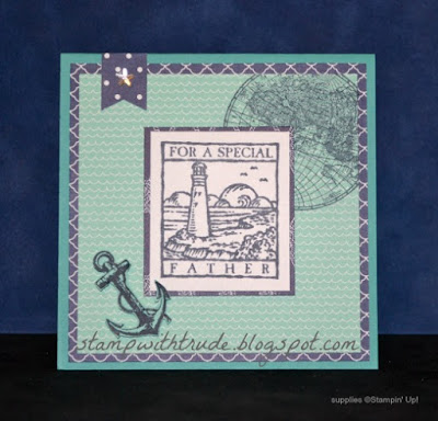 The Open Sea stamp set, Stampin' Up!, Trude Thoman, stamp with Trude, Wonderful Woodcuts, nautical, masculine, Father