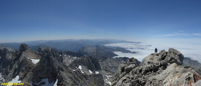 Escaladas en el macizo occidental de picos de europa , Fernando Calvo Guia de alta montaña UIAGM