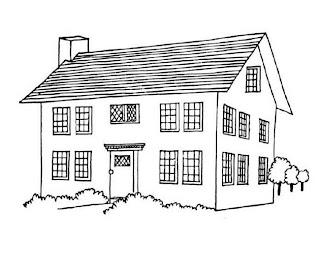 house coloring pages, free coloring pages