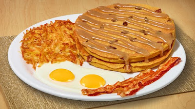 Denny's Pumpkin Pecan Pancakes Slam.