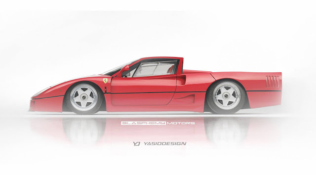 Ferrari F40 Pickup Study - #Ferrari #F40 #Pickup #ute #supercar #tuning