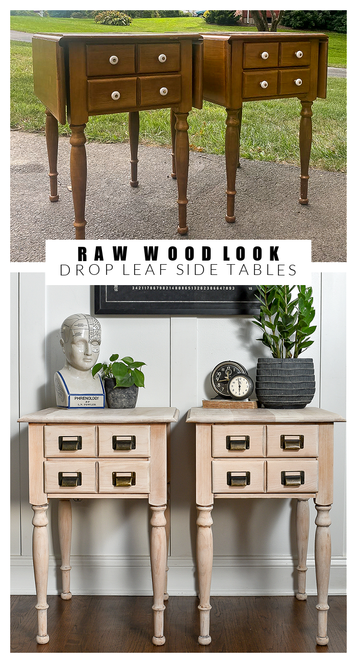 How to get the raw wood look