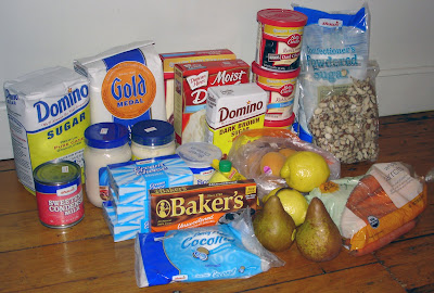 grocery haul on a bike