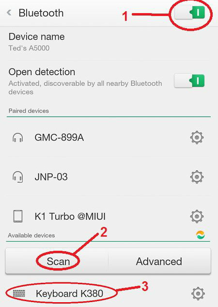 Cara menghubungkan keyboard bluetooth ke android