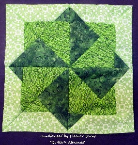 http://joysjotsshots.blogspot.com/2014/07/quilt-shot-block-24-tumbleweed-by.html