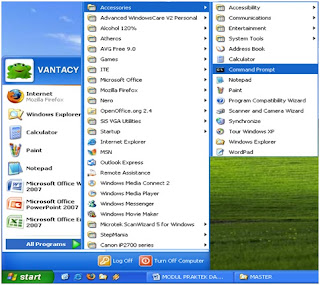 memulai command prompt