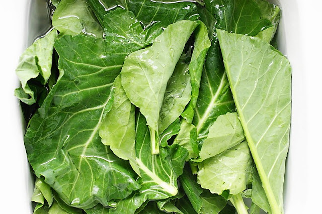 Soaking Collard Greens Image