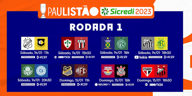 FPF divulga a tabela de jogos do Campeonato Paulista de 2022 - Esportes -  R7 Futebol