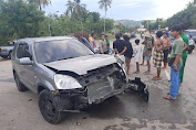 Dump Truk VS Mobil CRV di Kuta, Polisi Amankan Barang Bukti