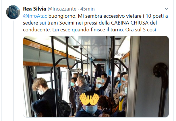 Situazione del trasporto pubblico di Roma di lunedì 4 aprile