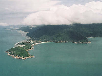 aerial view of koh pha ngan island in thailand home to the beach movie