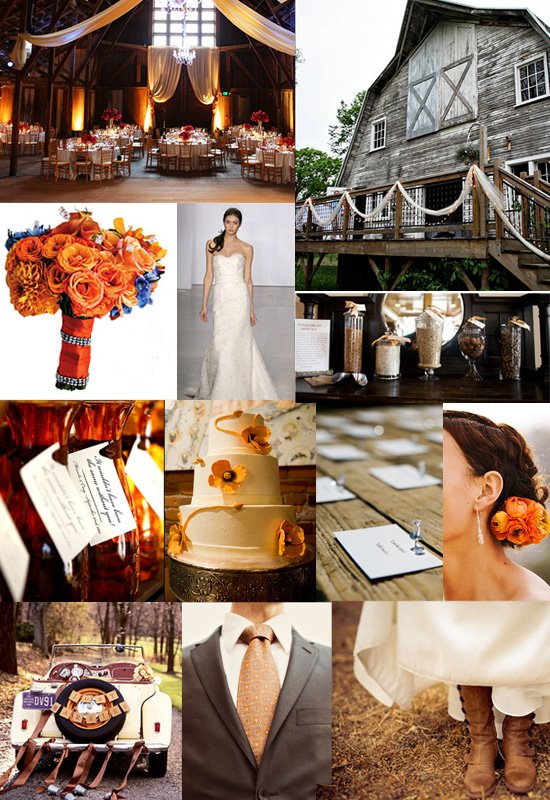 Wedding Inspiration Board Fall Barn wedding photo credits