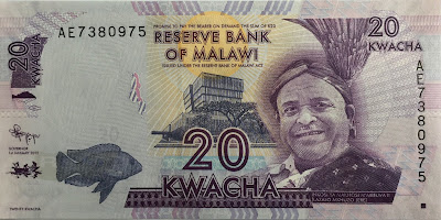 20 Kwacha Malawi banknote