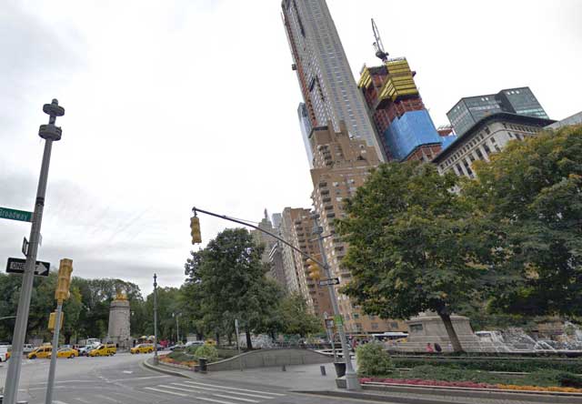 Columbus Circle then and now randommusings.filminspector.com