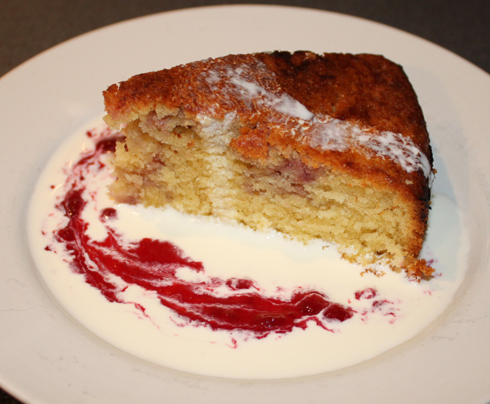 Plum & Almond Sponge Cake