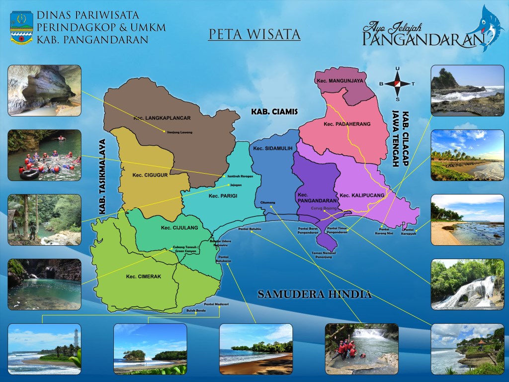 Peta Wisata Pangandaran