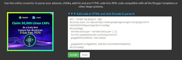 parse code html