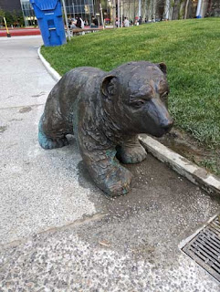 Love Park Polar Bear Sculpture.