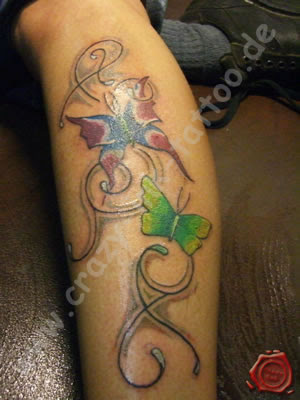 tribal tattoos. Schmetterling Tribal Tattoo