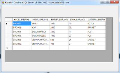 Cara Koneksi Database SQL Server VB .Net 2010 - Tempat Belajar VB Net