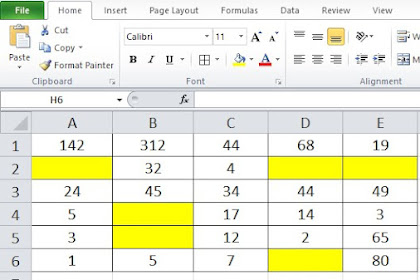 Cara Mengisi Cell Yang Kosong Di Excel Dengan 0